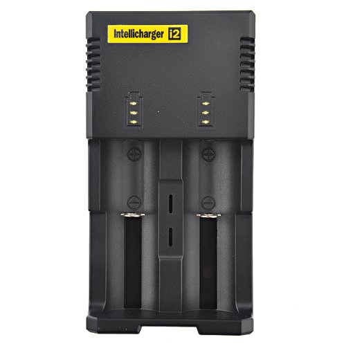 Foxnovo NiteCore Intellicharger i2 Micro-processor Controlled Universal Smart Battery Charger (Black)