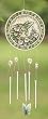 Pack of 4 Joseph's Studio Hummingbird "Happiest in the Garden" Windchimes 18"