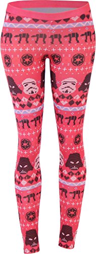 Star Wars Ugly Christmas Pattern Red Leggings