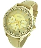 DKNY Womens NY8254 Gold Stainless-Steel Quartz Watch with Gold Dial