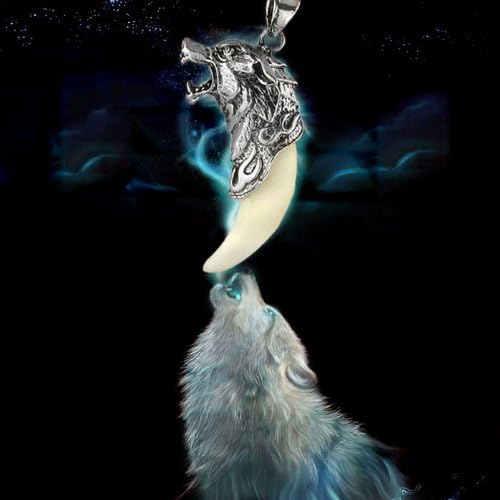 Mokingtop(TM) Fashion New Men's Classic Fashion Sexy Wolf Tooth Pendant Necklace (A)