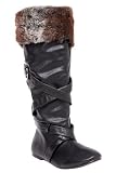 Torrid Plus Size Trusol - Black Shelly Fur Boots (Wide Width)