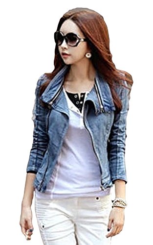 STILE MODA 長袖 ワンピース チュニック ライダース ジャケット OL 女子会 カジュアル パーティー セレブファッション フェミニン ガーリー ボヘミアン カレッジ コーデ スリム 美脚 脚長効果 体型カバー デニム オールシーズン オリジナルバッジ付き STMB-0000071