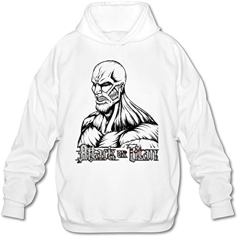 Shaningway Men's Attack On Titan Character Titan Hoody White