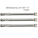 3-pack Stainless Steel Burner Replacement for Brinkmann, Charmglow, Charmglo, Uniflame Model Grills