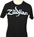 Zildjian Cymbals Drum Sticks Company Logo Men's Black Vintage T-shirt by Chaser