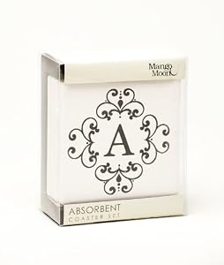Glass Monogram Coasters
