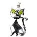 STERLING SILVER BROOCH 47X27mm - Peridot CZ