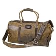 Rustic Brown Leather College Duffle Bag - Collegiate Series
