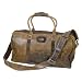 Rustic Brown Leather College Duffle Bag - Collegiate Series