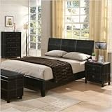 Bundle-74 Retro Modern Queen Bedroom Set in Black