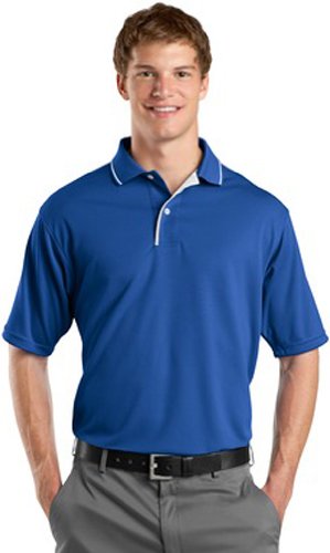 Sport-Tek Men's Dri Mesh Polo with Tipped Collar and Piping
