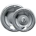 RANGE KLEEN 12782XCD5 CHROME DRIP PANS (PLUG-IN RANGES; FITS MOST AMANA CROSLEY FRIGIDAIRE MAYT