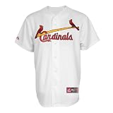 MLB Men's St. Louis Cardinals David Freese White Home Short Sleeve 6 Button Synthetic Replica Baseball Jersey by Majestic (White, Large)