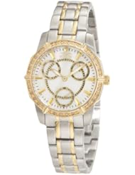 Invicta Womens 1778 Wildflower Mother-Of-Pearl Two-Tone Stainless Steel Watch