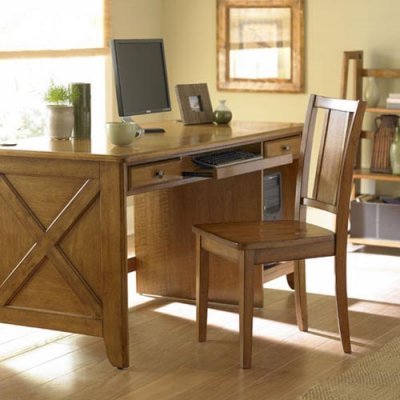 Buy Cheap Homelegance Oak Park Computer Desk with Optional Chair - HME651-2