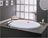 Jacuzzi N850959 Gallery 5 Oval Whirlpool Bath, White