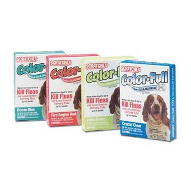 SCRATCHEX COLLAR COLORFUL FLEA DOG