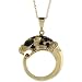 14k Gold 18" Thin Chain & 3/4 in. (19mm) title=