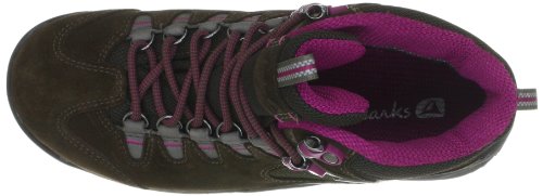 Clarks Incite Mid Gore-Tex, Chaussures de sport femme - Marron (Dark Brown Suede), 36 EU