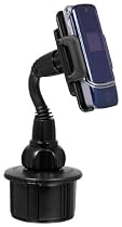 Macally mCup Adjustable Cup Holder for All Portable Devices in Vehicle (Black)