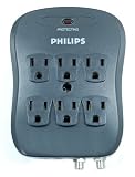 Philips SPP2217WA 6-Outlet Home Theater Surge protector