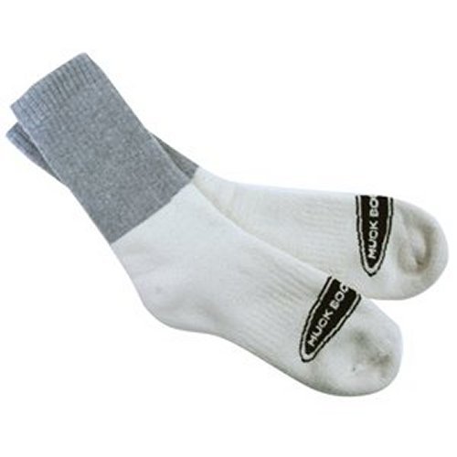 Muck Socks Mid-Calf (White/Gray)