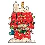 Peanuts Lighted Snoopy on the Doughouse Decoration 36"