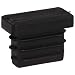 Kapsto 270 R 2010 1.5 - 2 Polyethylene Rectangular Plug, Black, 20x10 mm (Pack of 100)