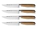 Hudson Home Schmidt Brothers Cutlery ,SZEWS04,#19 Zebra wood 4pc Jumbo Steak gift box set