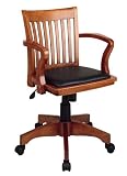 Office Star Deluxe Wood Banker's Chair - Fruitwood