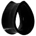 00 Gauge Black Teardrop Silicone Flexible Tunnel