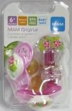 Mam Originall Latex Pacifiers & Pacifier Keeper, 6 Months+ (4-Pack)