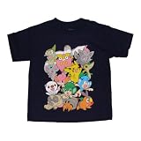 Pokemon 14 Character Boys T-shirt (L (7), Navy)