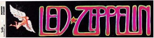 Led Zeppelin Swan Song Bumper Sticker Vintage