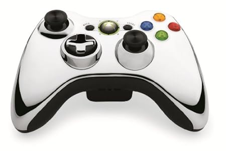 Microsoft - Special Edition Chrome Series Wireless Controller for Xbox 360 - Silver