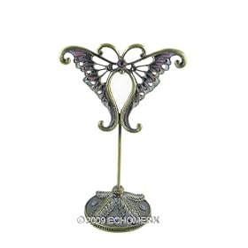 Butterfly Earrings Holder / Organizer / Display / Jewelry Stand / Vintage Style - With FREE Earrings