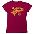 Saved By the Bell Bayside Tigers Swoosh Juniors Maroon Tee T-Shirt