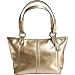 AUTHENTIC COACH LEAH METALLIC LEATHER TOP HANDLE XSMALL TOTE 42416