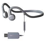 Stereo Headset with Microphone By Military Technology, Your Ears Are Completely Free! Nothing Covers Your Ears or Is Plugged Into Your Ears.