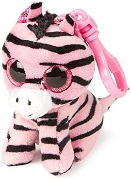 Claire's Accessories Ty Beanie Boos Zoey the Pink Zebra Plush Clip On - 3 1/2"