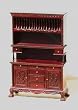 Dollhouse Miniature Artisan Hand Carved Buffet in Mahogany