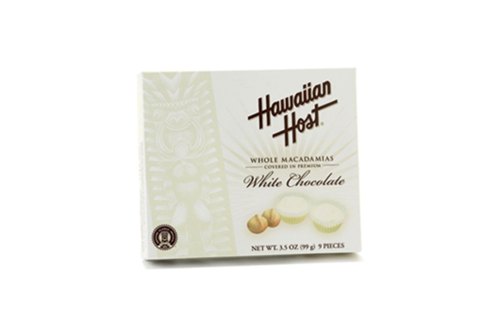 Amazon.com : Hawaiian Host Macadamia Nuts White Chocolate 3.5 oz ...