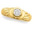 14K Yellow Gold Diamond Solitaire Engagement Ring - 0.50 Ct.