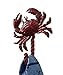 Coastal Nautical Red Crab Metal Single Hook Towel Wall Hanger