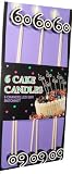60th Birthday Candles - Cake Decoration Candle