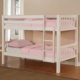 IMAGE OF Powell Rayne Pure White Twin over Twin Bunk Bed - PO1923