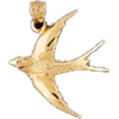 Cheap Girls Jewelry Dazzlers Solid 14k Gold Bird Charm Pendant Available in three colors from jewelsberry (weights: 1.8 grams only) For Sale