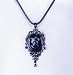 Black Victorian Cameo Necklace