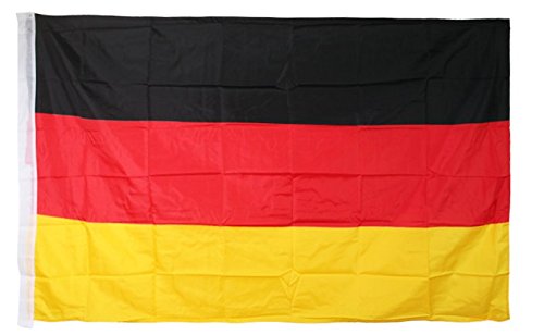 Top Qualität – Fahne / Flagge Deutschland Fußball Fanartikel, Fußballfan, Fan Meile Europameisterschaft 2016, 90cm x 150cm